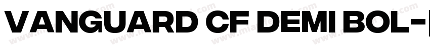 Vanguard CF Demi Bol字体转换